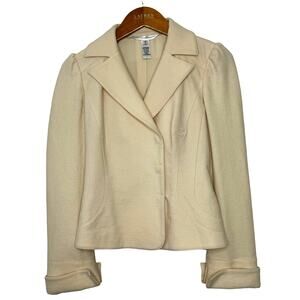 Vintage Diane von Furstenberg Blazer Cream size 8